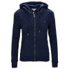 Tommy Hilfiger komplet dresowy granatowy damski spodnie bluza rozpinana z kapturem 